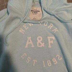 Abercrombie & Fitch Light Blue Hoodie
